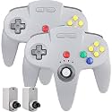 SAFFUN 2 Pack Wireless N64 Controller Made for N64 Console, Gray