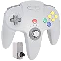 SAFFUN Wireless N64 Controller Made for N64 Console, 2.4 GHz Receiver, Gray