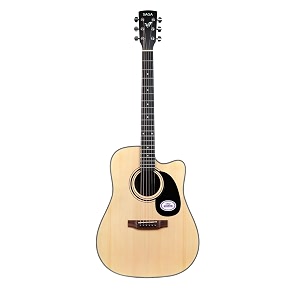 Saga SF-600C Dreadnought Cutaway Acoustic Guitar Natural