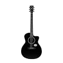 Saga Sf-600Gc-Bk Grand Concert Acoustic Guitar (Black) - Wood