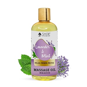 sage apothecary39s lavender mint massage oil  sensual harmony meets natural elegance  vegan  cruelty free  natural bliss  ideal for couples date nights and relaxing massages  300 ml