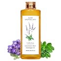 Sage Apothecary's Lavender Mint Massage Oil : Sensual Harmony Meets Natural Elegance | Vegan | Cruelty Free | Natural Bliss | Ideal for Couples, Date Nights, and Relaxing Massages | 500 ml