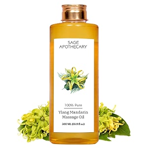 sage apothecary39s ylang mandarin massage oil  sensual harmony meets natural elegance  vegan  cruelty free  natural bliss  ideal for couples date nights a nd relaxing massages  500 ml