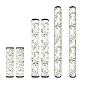 Sage Green Leaf Refrigerator Door Handle Covers Set of 6, Non Slip Washable Kitchen Appliance Decoration Fridge Dishwashers Microwave Door Handle Gloves