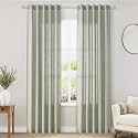 Sage Green Linen Blend Drapes 84 Inch