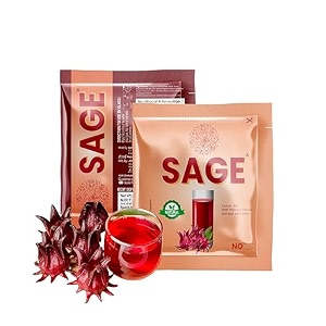 sage hibiscus lemonade premix jaljeera  summer drink  instant drink premix  flower drink  cocktail mocktail mix  energy drink  tangy amp tasty juice pack of 10 sachets