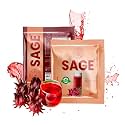 SAGE Hibiscus Lemonade Premix Jaljeera | Summer Drink | Instant Drink Premix | Flower Drink | Cocktail Mocktail Mix | Energy Drink | Tangy &amp; Tasty Juice (Pack Of 30 Sachets)