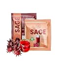 SAGE Hibiscus Lemonade Premix Jaljeera | Summer Drink | Instant Drink Premix | Flower Drink | Cocktail Mocktail Mix | Energy Drink | Tangy &amp; Tasty Juice (Pack Of 10 Sachets)