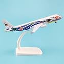 Sage Square 1:300 Scale Metal Model Aircraft, Highly Detailed Souvenir Model Aircraft Collection (Bangkok Air),Multicolor