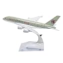 Sage Square 1:300 Scale Metal Model Aircraft, Highly Detailed Souvenir Model Aircraft Collection (Qatar Airways), Pack of 1, Multicolor