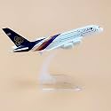 Sage Square 1:300 Scale Metal Model Aircraft, Highly Detailed Souvenir Model Aircraft Collection (Thai Airways),Multicolor
