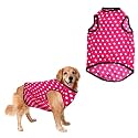 Sage Square Crazy Printed Dog T-Shirt, Trending Dog T-Shirt, Ultra Soft & Light Weight, Comfortable & Breathable Dog Apparel, Trendy Outfit (Polka Pink) (XXLarge -28inch)