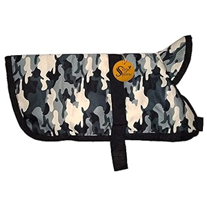sage square dog camouflage print winter warm coat pet dog cold weather cozy snow jacket vest  thicker fleece jacket for cold weather medium - 18 inches camouflage