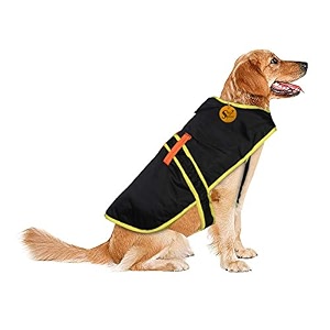 sage square dog winter ultra comfortable warm coat thicker fleece dog hoodie vest for cold weather small - 10 inch design 5 black