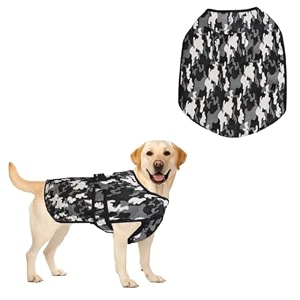 sage square army dog winter coat jacket - camouflage windproof pet apparel warm cozy insulated for cold weather adjustable comfortable outdoor amp indoor use large - 24 inch design 1