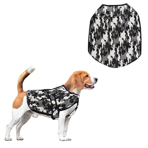 sage square army dog winter coat jacket - camouflage windproof pet apparel warm cozy insulated for cold weather adjustable comfortable outdoor amp indoor use small - 12 inch design 1