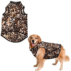 sage square funky soft material dog t-shirt  coolfunky print pet  soft light weight  comfortable amp breathable dog clothing  trendy vest outfit xlarge - 24inches leopard print