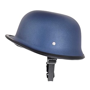 sage square german retro style world war inspire half helmet blue matte large non-motorized