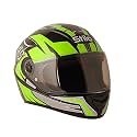 Sage Square ISI Certified ABS Clear Visor, High Standard Safety, Enhanced Design, Extra Comfort, Enhanced Design Proud 45 Full Face Graphic Helmet