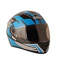 Sage Square ISI Certified ABS Clear Visor, High Standard Safety, Enhanced Design, Extra Comfort, Enhanced Design Proud 45 Full Face Graphic Helmet