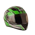 Sage Square ISI Certified ABS Clear Visor, High Standard Safety, Enhanced Design, Extra Comfort, Enhanced Design Proud 45 Full Face Graphic Helmet