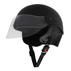 sage square multi-purpose half helmet for men39s women39s non-motorized black matte