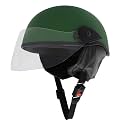 Sage Square Multi-Purpose Half Helmet for Men's, Women's (Non-Motorized) (Green Matte)