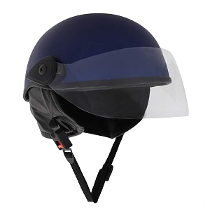 sage square multipurpose half helmet for men and women medium blue matte