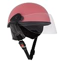 Sage Square Multipurpose Half Helmet for Men and Women (Large, Pink Glossy)