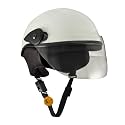 Sage Square Aero Polycarbonate Shell Half Helmet (Glossy White, Small)
