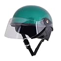 Sage Square Multi-Purpose Half Helmet for Men, Women (Metallic Green Glosy, Small) (Non-Motorized)