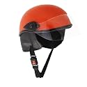 Sage Square Multipurpose Half Helmet for Men and Women (Small, Orange Glossy)