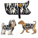 Sage Square Army Dog Jacket for Winter - Camouflage Windproof Pet Apparel, Warm Cozy Insulated for Cold Weather, Adjustable, Comfortable, Outdoor &amp; Indoor Use, Random (Camouflage, XXS - 10 Inch)