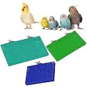 Sage Square Sand Platform Made of Natural Wood, Combo of Three (6*4.5, 9*4.5 & 12*4.5 inches) Rectangle Shaped Perch Stand, Cage Accessories, Gym, Playful Toy, Suitable For Birds, Parrots, Budgies