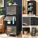 SAGGEY Storage Cabinet Plastic Free Standing Cabinet