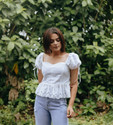 Sahajanand etp Casual Solid Women White Top