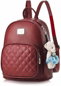 sahal small 10 l backpack girls pu leather backpack maroon
