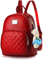 SAHAL Small 10 L Backpack GIRLS PU Leather Backpack (Red)