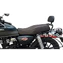 Sahara Seats Compatible With Highness CB 350 Adjustable Back Rest (Black, Long)