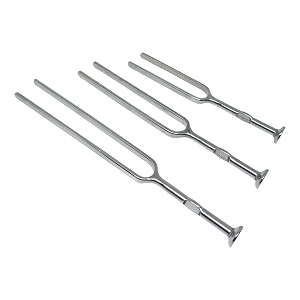sahyog wellness set of 3 tuning forks made up of stainless steel for medical students amp doctors - 128 hz 256 hz amp 512 hz