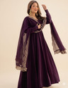 SAHYRA Women Georgette Kurta Dupatta Set