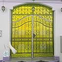 SAI Balaji UV Resistant 4 X 5 Feet PVC Gate Sheet_Grill Sheet_Gate Covering Sheet_Balcony Saftey Sheet_Privacy Sheet_Yellow Color_with 1 Scissor_50 Tags SBLST50