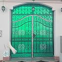 SAI Balaji UV Resistant 5 X 40 Feet PVC Gate Sheet_Grill Sheet_Gate Covering Sheet_Balcony Safety Sheet_Privacy Sheet_Green Color_with 1 Scissor_50 Tags KMKR 83