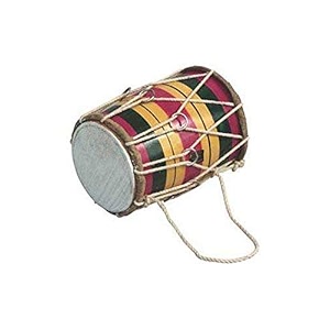 sm39sai musicals wooden dhol for kids toy