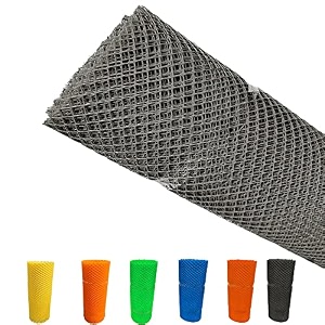 sai praseeda 33 feet height x 10 feet length uv stabilized pvc tree guard net_fencing net_fencing mesh_anti bird net_black color sp10