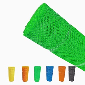 sai praseeda 33 feet height x 10 feet length uv stabilized pvc tree guard net_fencing net_fencing mesh_anti bird net_green color sp2
