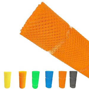 sai praseeda 33 feet height x 30 feet length uv stabilized pvc tree guard net_fencing net_fencing mesh_anti bird net_orange color sp46