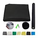 SAI PRASEEDA 36 X 48 Inches_3 x 4 Feet_Unstitched_200 GSM_Fiber Glass Mosquito Net for Windows_Black Color_with Regualr Loop Tape and Self Adhesive Hook Tape and Cutter SPE67