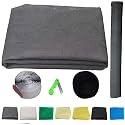 SAI PRASEEDA 60 X 108 Inches_5 x 9 Feet_Unstitched_200 GSM_Fiber Glass Mosquito Net for Windows_Grey Color_with Regualr Loop Tape and Self Adhesive Hook Tape and Cutter SPE146