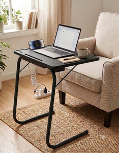 sai praseeda black table Plastic Portable Laptop